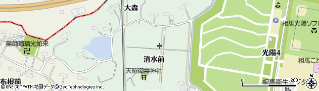 福島県相馬市長老内（清水前）周辺の地図