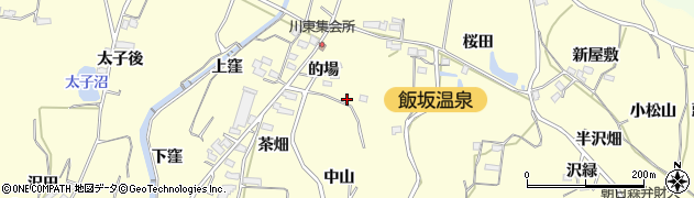 福島県福島市飯坂町湯野的場周辺の地図
