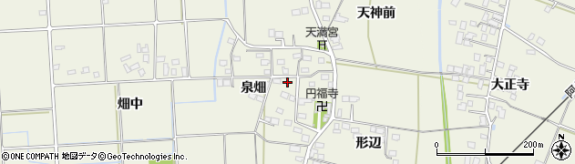福島県伊達市保原町二井田（泉畑）周辺の地図