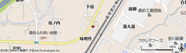 福島県桑折町（伊達郡）成田（円久寺）周辺の地図