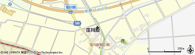 新潟県阿賀野市窪川原周辺の地図