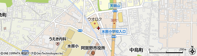 新潟県阿賀野市岡山町周辺の地図