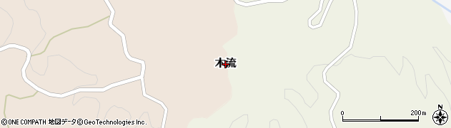 新潟県佐渡市木流周辺の地図