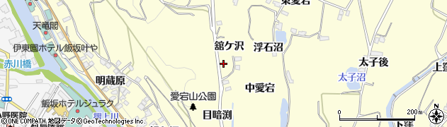 福島県福島市飯坂町湯野舘ケ沢3周辺の地図