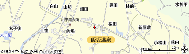 福島県福島市飯坂町湯野（南桜田）周辺の地図