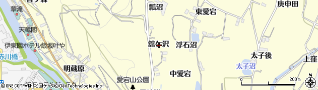 福島県福島市飯坂町湯野舘ケ沢周辺の地図