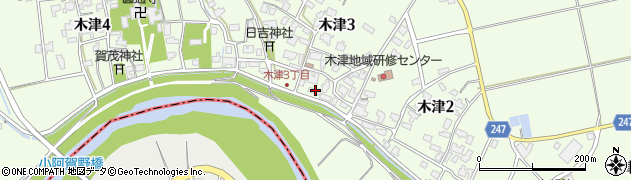 木津美容室周辺の地図