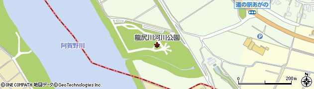 龍尻川河川公園周辺の地図