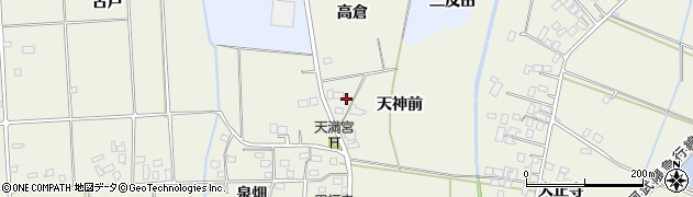 福島県伊達市保原町二井田天神前周辺の地図