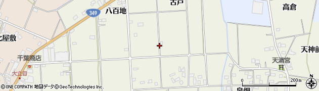 福島県伊達市保原町二井田（古戸）周辺の地図