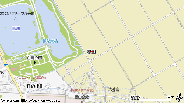 〒959-1957 新潟県阿賀野市横山の地図