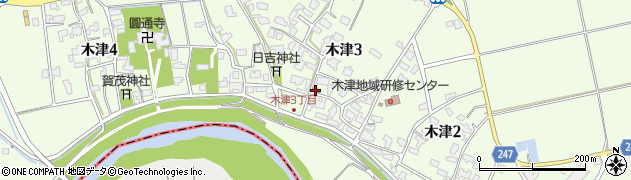 木津簡易郵便局周辺の地図