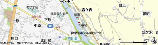 福島県福島市飯坂町湯野（上川原）周辺の地図