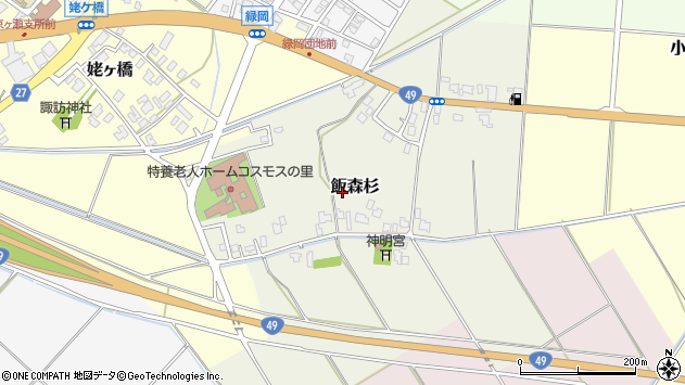 〒959-2122 新潟県阿賀野市飯森杉の地図