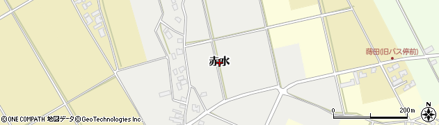新潟県阿賀野市赤水周辺の地図