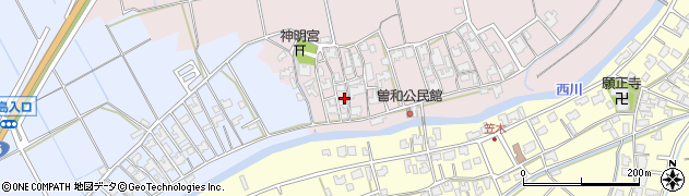 新潟県新潟市西区曽和150周辺の地図