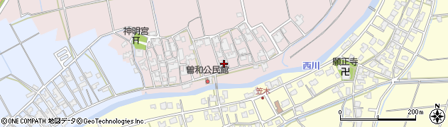 新潟県新潟市西区曽和110周辺の地図