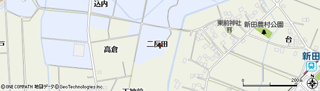福島県伊達市梁川町柳田二反田周辺の地図