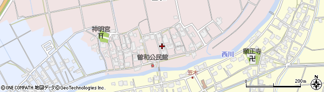 新潟県新潟市西区曽和111周辺の地図