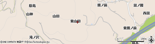 福島県桑折町（伊達郡）松原（東山田）周辺の地図