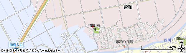 新潟県新潟市西区曽和61周辺の地図
