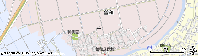 新潟県新潟市西区曽和周辺の地図