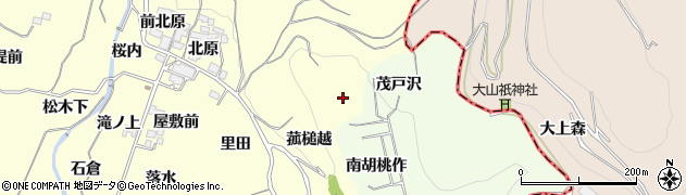 福島県福島市飯坂町湯野菰槌越周辺の地図