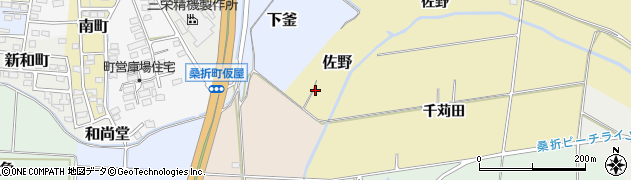 福島県桑折町（伊達郡）佐野周辺の地図