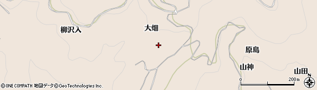 福島県桑折町（伊達郡）松原（大畑）周辺の地図