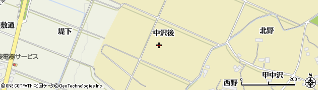 福島県伊達市梁川町大関中沢後周辺の地図