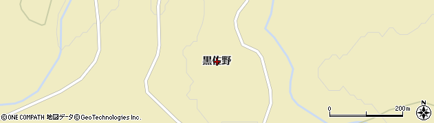 宮城県丸森町（伊具郡）大内（黒佐野）周辺の地図