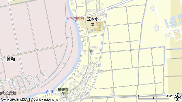〒950-2123 新潟県新潟市西区笠木の地図