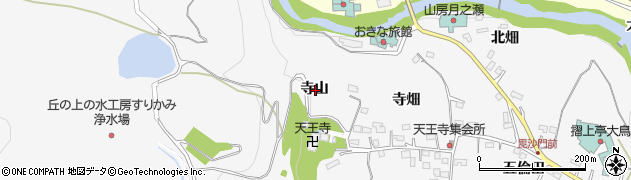 福島県福島市飯坂町寺山周辺の地図