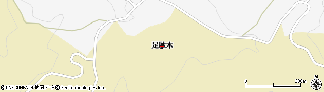 福島県伊達市梁川町大関（足駄木）周辺の地図