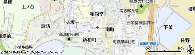 福島県桑折町（伊達郡）和尚堂周辺の地図
