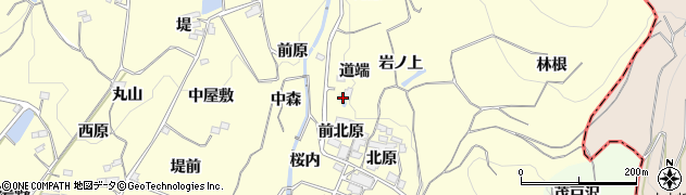 福島県福島市飯坂町湯野（道端）周辺の地図