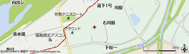 福島県伊達市保原町中瀬（道上１号）周辺の地図