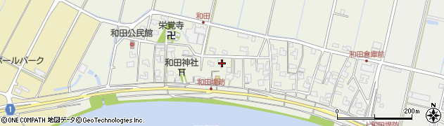 新潟県新潟市江南区和田周辺の地図