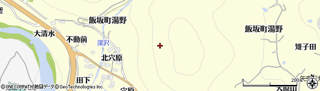 福島県福島市飯坂町湯野芋殻舘周辺の地図