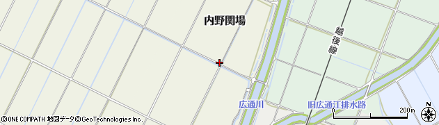 新潟県新潟市西区内野関場周辺の地図