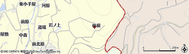 福島県福島市飯坂町湯野（林根）周辺の地図