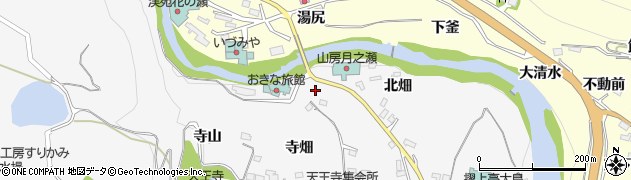 福島県福島市飯坂町北原周辺の地図
