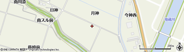福島県新地町（相馬郡）駒ケ嶺（月神）周辺の地図