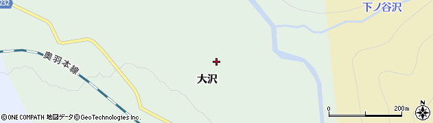 山形県米沢市大沢（大沢）周辺の地図