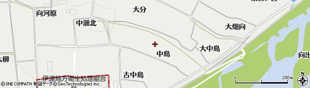 福島県伊達郡桑折町伊達崎中島周辺の地図