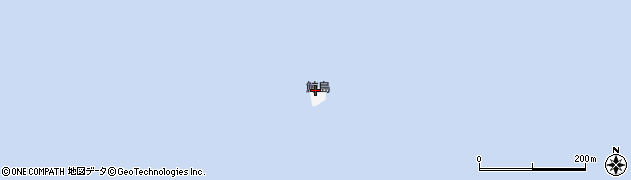 鯨島周辺の地図