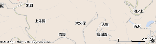 福島県伊達郡桑折町松原大久保周辺の地図
