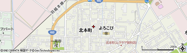 新潟県阿賀野市北本町周辺の地図