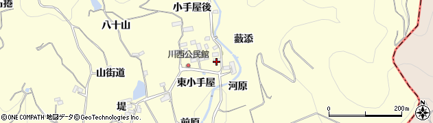 福島県福島市飯坂町湯野河原周辺の地図