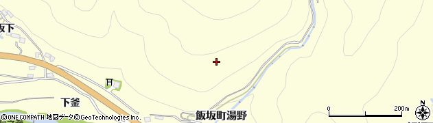 福島県福島市飯坂町湯野不動林周辺の地図